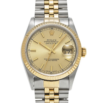 ロレックス デイトジャスト 16233 シャンパン メンズ 時計 【中古】【wristwatch】