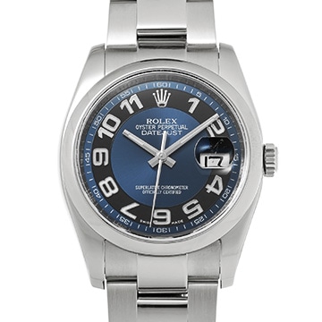 ロレックス デイトジャスト 116200 ブルー メンズ 時計 【中古】【wristwatch】