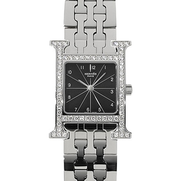 エルメス Hウォッチ HH1.230 ブラック レディース 時計 【中古】【wristwatch】
