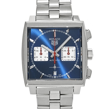 タグ ホイヤー モナコ キャリバーホイヤー02 クロノグラフ CBL2111.BA0644 ブルー/シルバー メンズ 時計 【中古】【wristwatch】
