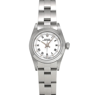 ロレックス オイスターパーペチュアル 67180 ホワイト レディース 時計 【中古】【wristwatch】