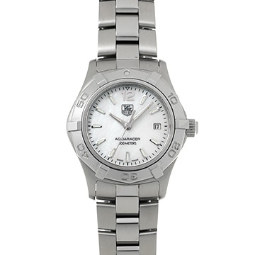 タグ ホイヤー アクアレーサー クォーツ WAF1414.BA0812 ホワイトシェル レディース 時計 【中古】【wristwatch】