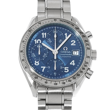 オメガ スピードマスター デイト 日本限定 3513.82 ブルー メンズ 時計 【中古】【wristwatch】