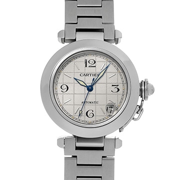 カルティエ パシャC W31023M7 シルバー ユニセックス 時計 【中古】【wristwatch】