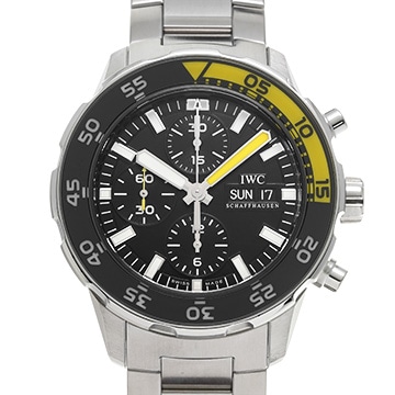 IWC アクアタイマー クロノグラフ IW376708 ブラック メンズ 時計 【中古】【wristwatch】
