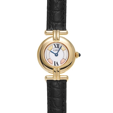 カルティエ マスト コリゼ  ヴェルメイユ SM W1006654 ホワイト レディース 時計 【中古】【wristwatch】