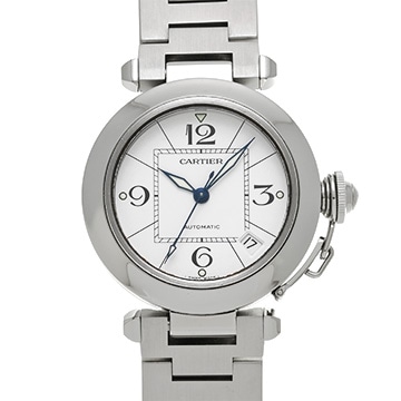 カルティエ パシャC W31074M7 ホワイト ユニセックス 時計 【中古】【wristwatch】