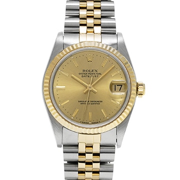 ロレックス デイトジャスト 68273 シャンパン ユニセックス 時計 【中古】【wristwatch】