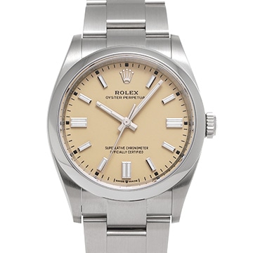 ロレックス オイスターパーペチュアル 36 126000 ベージュ メンズ 時計 【新品】【wristwatch】