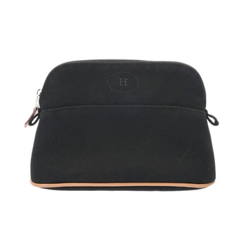 エルメス ボリード ポーチ ミニ ブラック キャンバス ユニセックス 【中古】【bag】