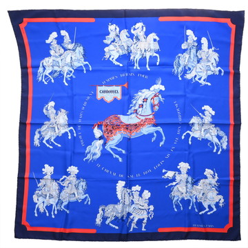 エルメス カレ90 CARROUSEL マルチカラー シルク100％ レディース 【中古】【other】