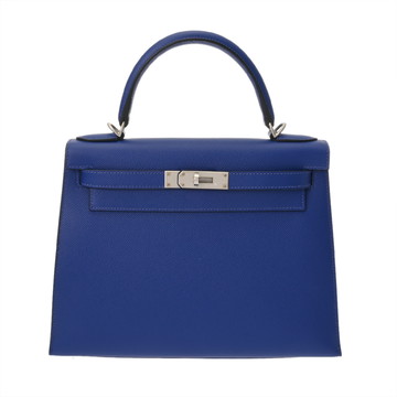 エルメス ケリー 28 外縫い 2WAY ブルーエレクトリック ヴォーエプソン レディース バッグ 【中古】【bag】