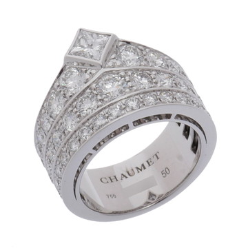 ショーメ ジョセフィーヌ クラウン リング #50 シルバー 081858 K18ホワイトゴールド WG レディース ジュエリー 【中古】【jewelry】