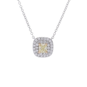 ティファニー ソレストネックレス シルバー Pt950プラチナ/K18イエローゴールド YG レディース ジュエリー 【中古】【jewelry】