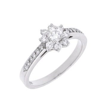 ティファニー フローラリング シルバー Pt950プラチナ レディース ジュエリー 【中古】【jewelry】