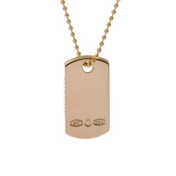ティファニー 1837 メイカーズIDタグ ネックレス ゴールド K18イエローゴールド YG レディース ジュエリー 【中古】【jewelry】