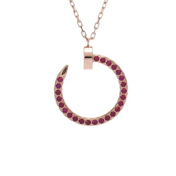 カルティエ ジュストアンクル ネックレス ゴールド K18ピンクゴールド PG レディース ジュエリー 【中古】【jewelry】