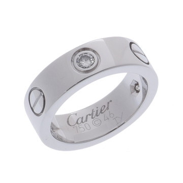 カルティエ ラブリング #46 3PD シルバー B4032546 K18ホワイトゴールド WG レディース ジュエリー 【中古】【jewelry】