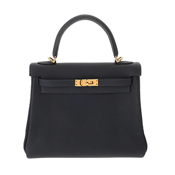 エルメス ケリー 25 内縫い 2WAY ブルーニュイ トゴ レディース バッグ 【中古】【bag】