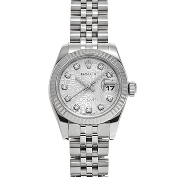 ロレックス デイトジャスト 179174G シルバーコンピュータ/ダイヤモンド レディース 時計 【中古】【wristwatch】