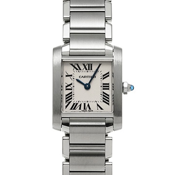 カルティエ タンクフランセーズ SM　 W51008Q3 シルバー レディース 時計 【中古】【wristwatch】
