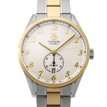 タグ ホイヤー カレラ ヘリテージ キャリバー6 WAS2150.BD0733 シルバー メンズ 時計 【中古】【wristwatch】