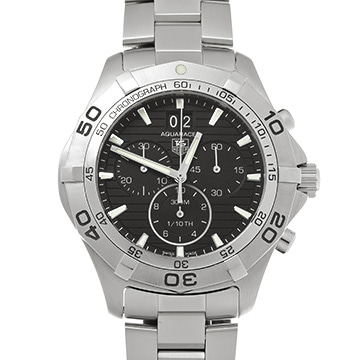 タグ ホイヤー アクアレーサー クォーツ クロノグラフ グランドデイト CAF101E.BA0821 ブラック メンズ 時計 【中古】【wristwatch】