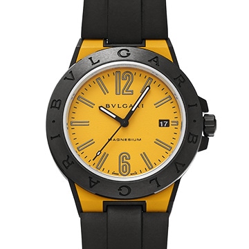 ブルガリ ディアゴノ マグネシウム DG41C10SMCVD イエロー メンズ 時計 【中古】【wristwatch】