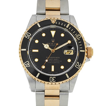 ロレックス サブマリーナ デイト 16613 ブラック メンズ 時計 【中古】【wristwatch】