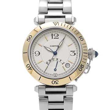 カルティエ パシャ ドゥ カルティエ 38mm W31012H3 シルバー メンズ 時計 【中古】【wristwatch】
