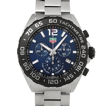 タグ ホイヤー フォーミュラ1 クロノグラフ CAZ101AV.BA0842 ブルー メンズ 時計 【中古】【wristwatch】
