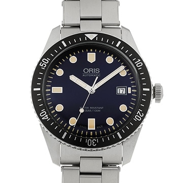 オリス ダイバーズ 65 01 733 7720 4055-07 8 21 18 ブルー メンズ 時計 【中古】【wristwatch】