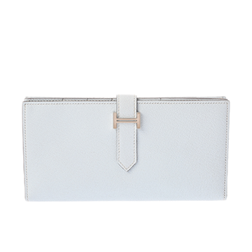 エルメス ベアン スフレ ブループリュム シェーブル ユニセックス 財布 【中古】【purse】
