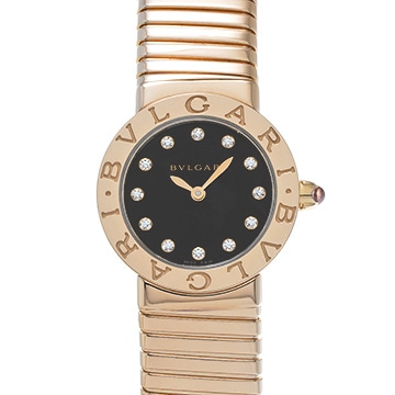 ブルガリ ブルガリブルガリ トゥボガス 102225 ブラック/ダイヤモンド レディース 時計 【中古】【wristwatch】