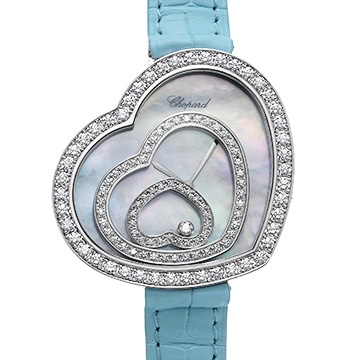 ショパール ハッピーダイヤモンド 20/9057 シェル/ダイヤモンド レディース 時計 【中古】【wristwatch】
