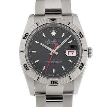 ロレックス デイトジャスト 36 ターノグラフ 116264 ブラック メンズ 時計 【中古】【wristwatch】