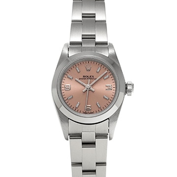 ロレックス オイスターパーペチュアル 76080 ピンク レディース 時計 【中古】【wristwatch】