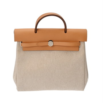 エルメス エールバッグ アド ベージュ/ナチュラル トワルアッシュ/ヴァッシュハンター ユニセックス バッグ 【中古】【bag】