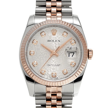 ロレックス デイトジャスト 116231G シルバーコンピュータ/ダイヤモンド メンズ 時計 【中古】【wristwatch】