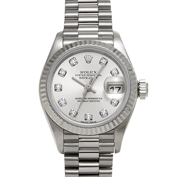 ロレックス レディ デイトジャスト 79179G シルバー/ダイヤモンド レディース 時計 【中古】【wristwatch】