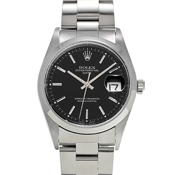ロレックス オイスターパーペチュアル デイト 15200 ブラック メンズ 時計 【中古】【wristwatch】