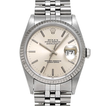 ロレックス デイトジャスト 16234 シルバー メンズ 時計 【中古】【wristwatch】