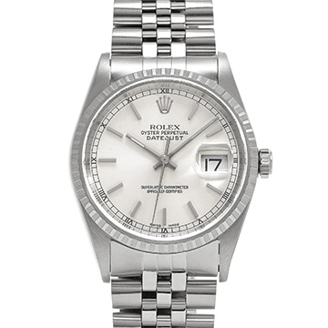 ロレックス デイトジャスト 16220 シルバー メンズ 時計 【中古】【wristwatch】