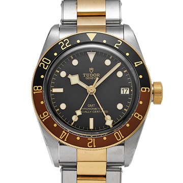 チューダー / チュードル ヘリテージ ブラックベイ GMT S&G 79833MN ブラック メンズ 時計 【中古】【wristwatch】