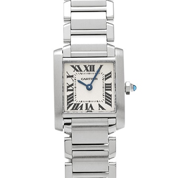カルティエ タンクフランセーズ SM　 W51008Q3 シルバー レディース 時計 【中古】【wristwatch】
