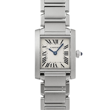 カルティエ タンクフランセーズ SM W51008Q3 シルバー レディース 時計 【中古】【wristwatch】