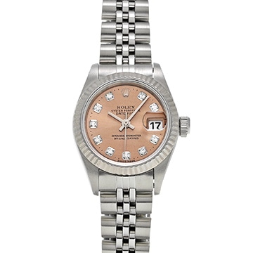 ロレックス デイトジャスト 69174G ピンク/ダイヤモンド レディース 時計 【中古】【wristwatch】