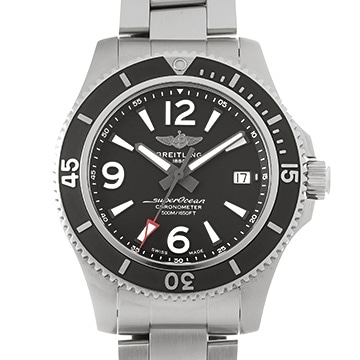 ブライトリング スーパーオーシャン オートマチック 42 A17366021B1A1 ブラック メンズ 時計 【中古】【wristwatch】