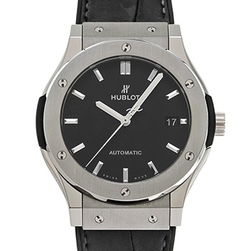 ウブロ クラシックフュージョン チタニウム 511.NX.1171.LR マットブラック メンズ 時計 【中古】【wristwatch】