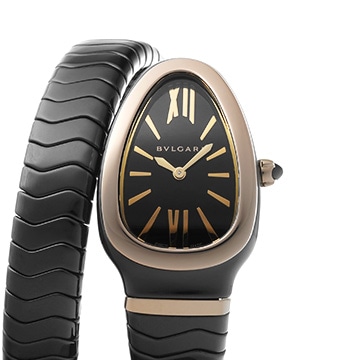 ブルガリ セルペンティ SPC35BG ブラック レディース 時計 【中古】【wristwatch】